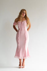 The Desirée Dress in Fragola Pink