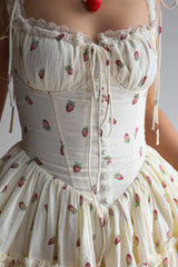 The Fae Dress in Fraise