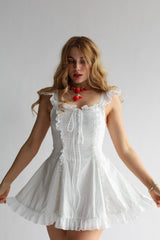 The Ophelia Dress in Pearl White