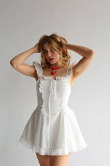 The Ophelia Dress in Pearl White